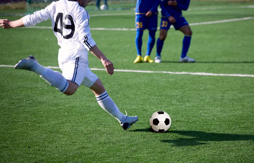 A free kick to be executed