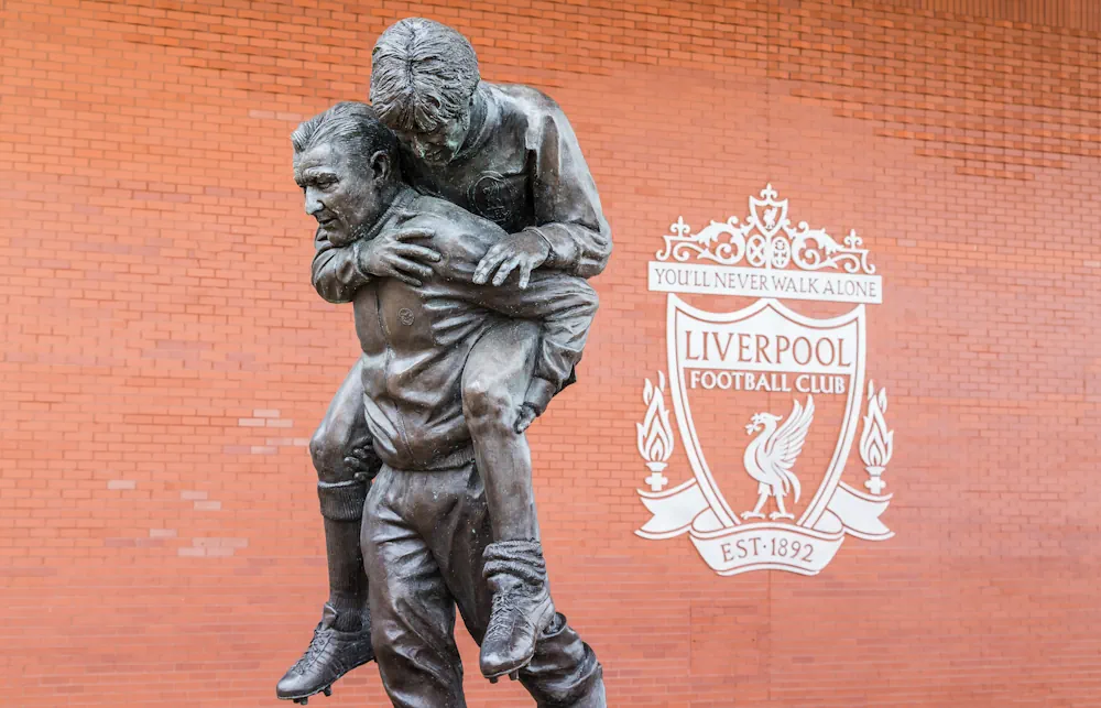 Bob Paisley statue outside Anfield