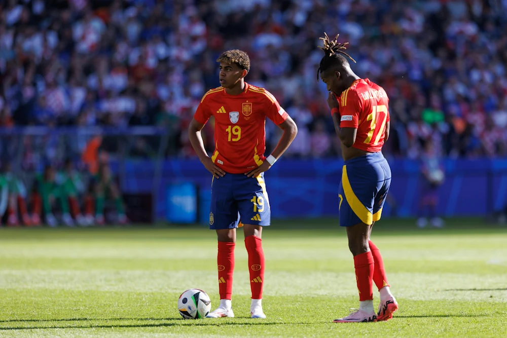 Lamine Yamal and Nico Williams in the Spanish national team