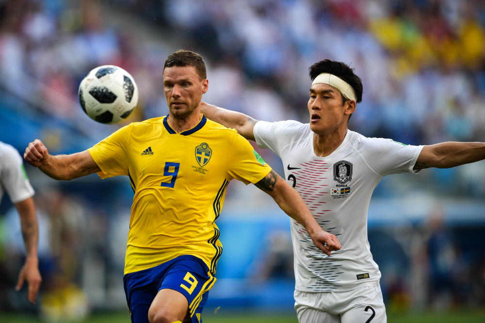 Marcus Berg - here in the Swedish national team